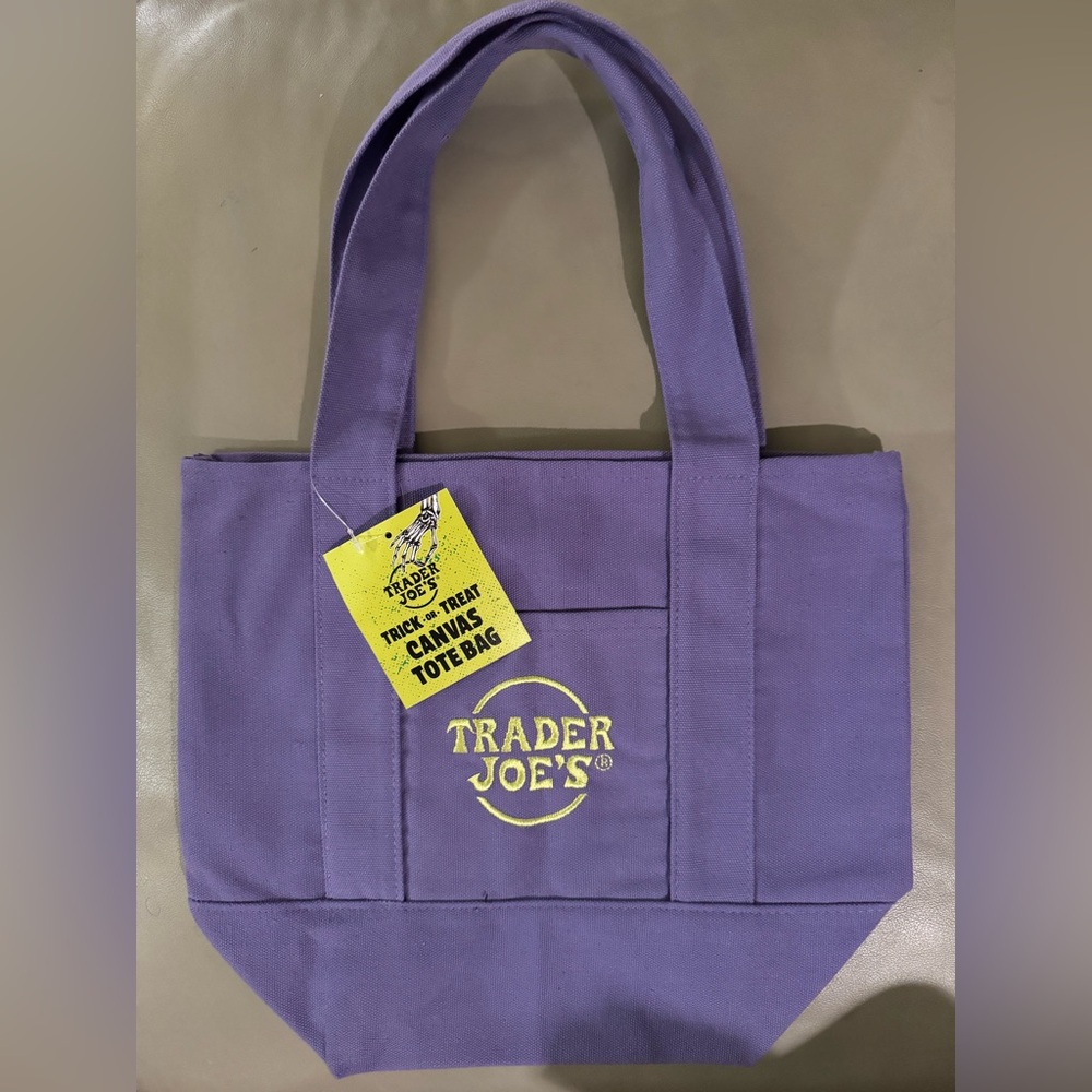 Trader Joe’s Purple Canvas Tote Bag